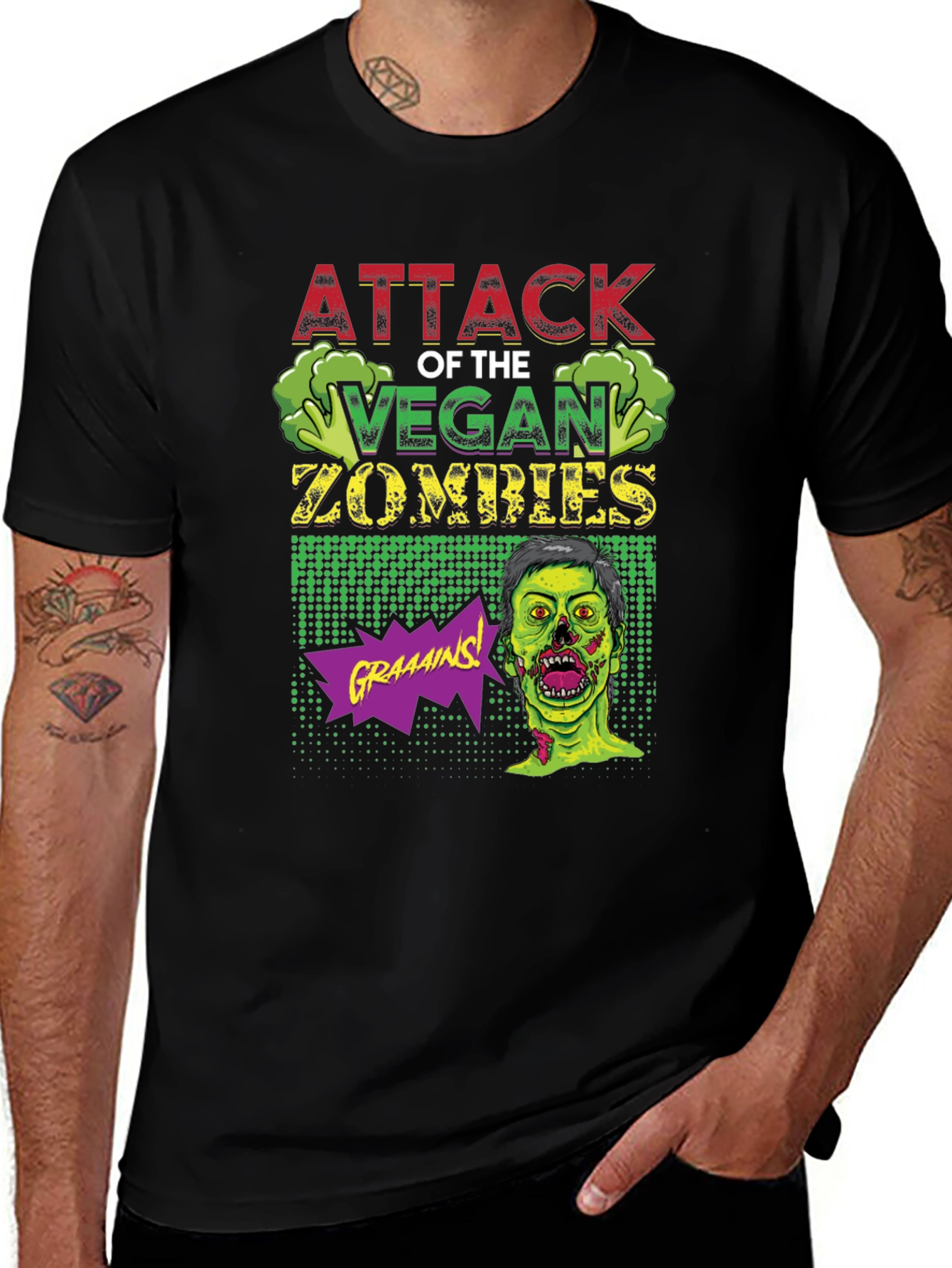 Attack of the Vegan Zombies T-Shirt