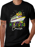 Mardi Gras Cruise T-Shirt - Mens Black Tee