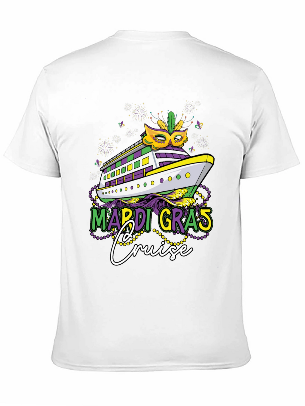 Mardi Gras Cruise T-Shirt - Mens Black Tee