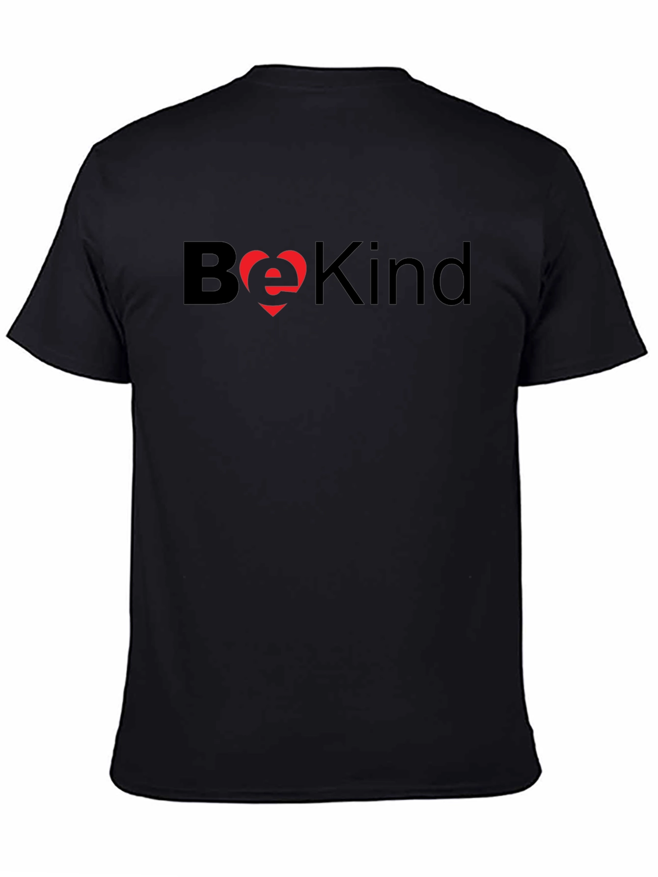 Be Kind Graphic Tee - Black Cotton T-Shirt