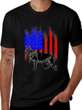Patriotic German Shepherd American Flag T-Shirt