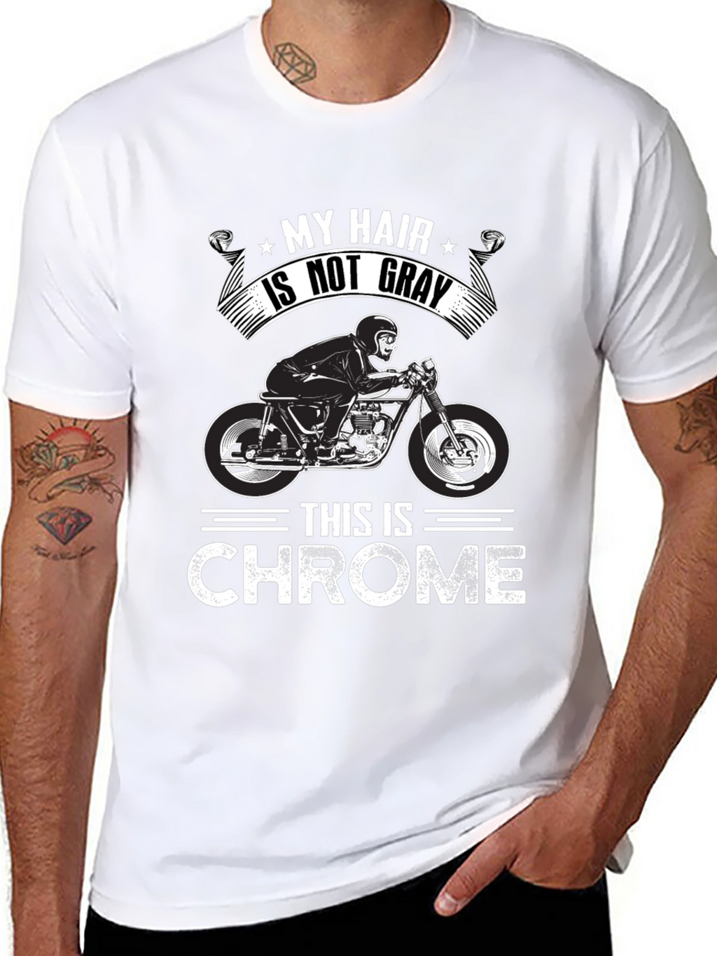 My Hair Is Not Gray This is Chrome T-Shirt