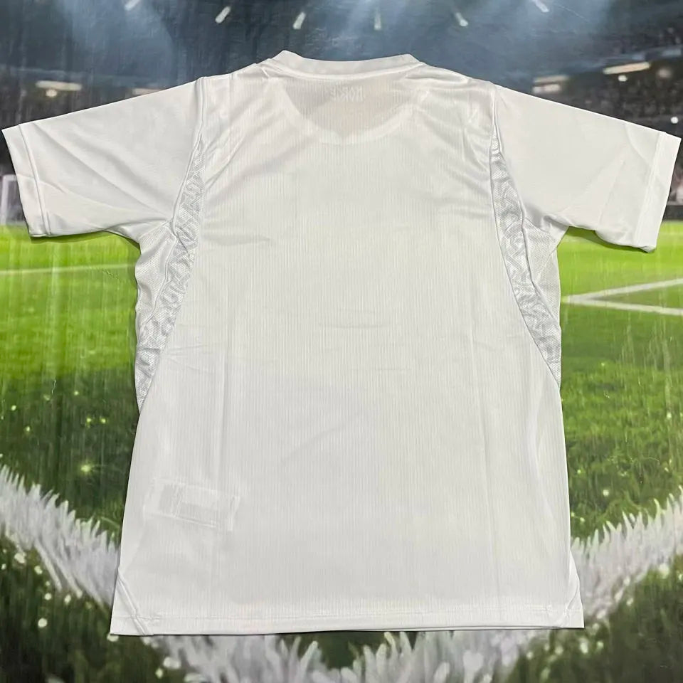 2026/27 Norway Third White Fans Soccer Jersey (Have Right Patch 有右臂章 黑底白字） Detail 1