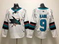 Men's San Jose Sharks Evander Kane #9 White Breakaway Player Jerseys