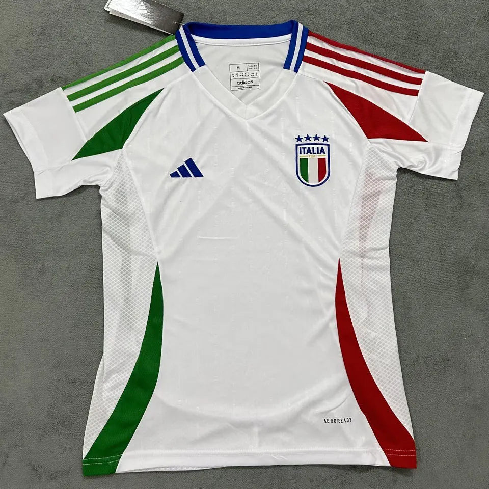2024/25 Italy Away White Women Soccer Jersey 女 Front