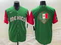 Men's 2023 World Baseball Classic Mexico Green/Red Player Jerseys