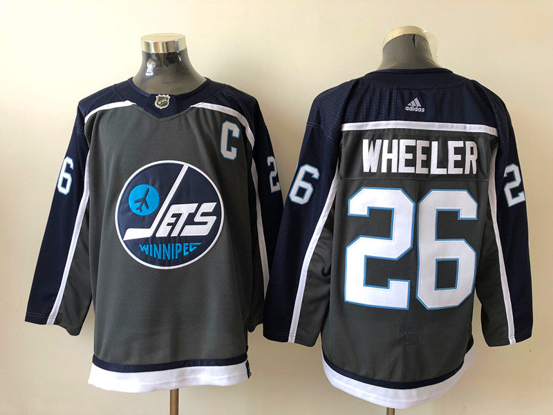 Men's Winnipeg Jets Blake Wheeler #26 Gray Player Jerseys
