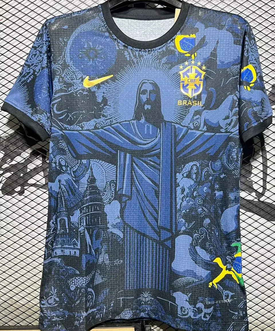 2024/25 Brazil Special Edition Black Fans Jersey Front