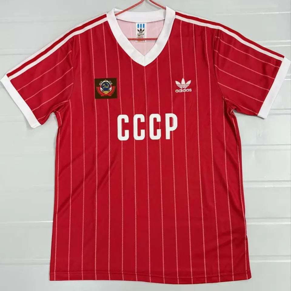 1982/1983 CCCP Home Red Retro Soccer Jersey Front