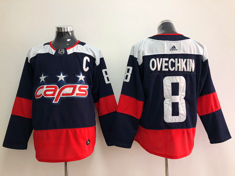 Men's Washington Capitals Alexander Ovechkin #8 Navy Home Breakaway Player Jerseys