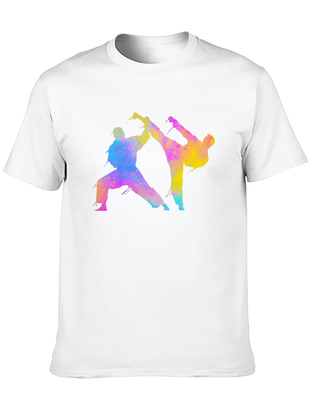 Karate Fighters Black T-Shirt Martial Arts Tee