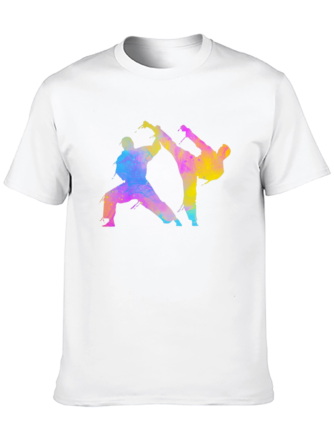 Karate Fighters Black T-Shirt Martial Arts Tee