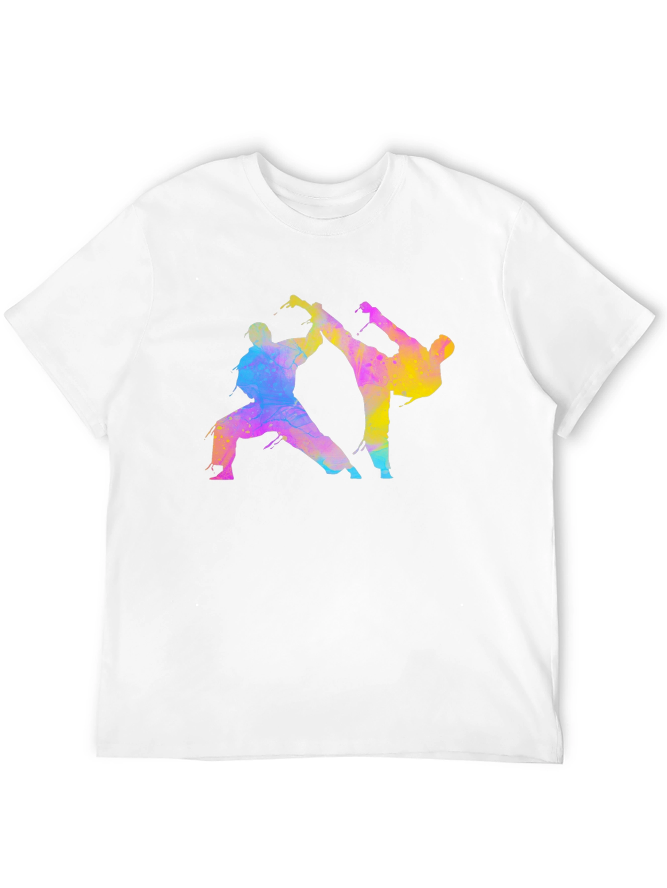 Karate Fighters Black T-Shirt Martial Arts Tee