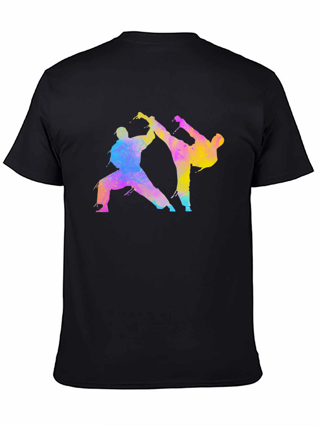 Karate Fighters Black T-Shirt Martial Arts Tee