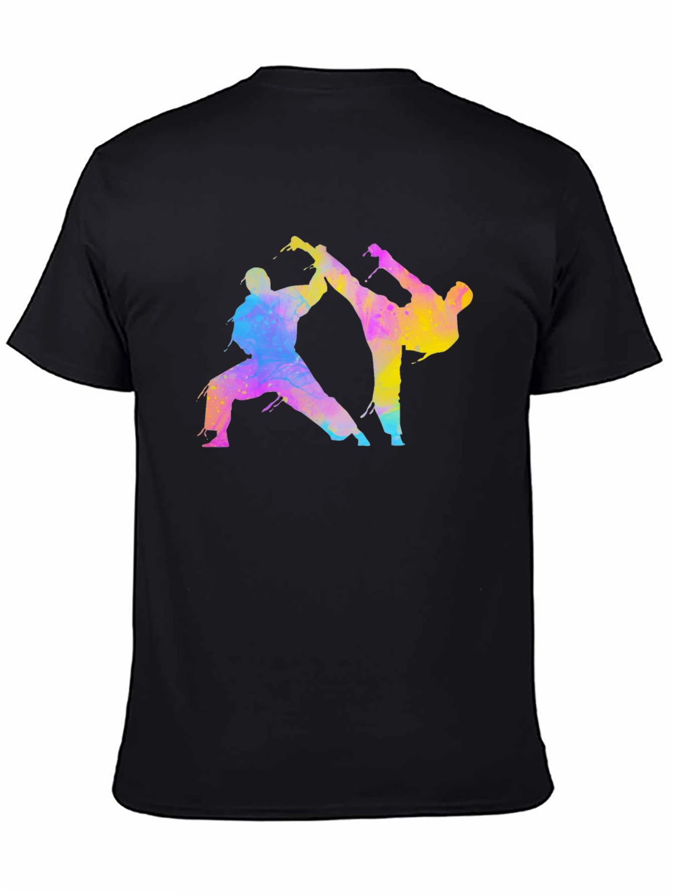 Karate Fighters Black T-Shirt Martial Arts Tee