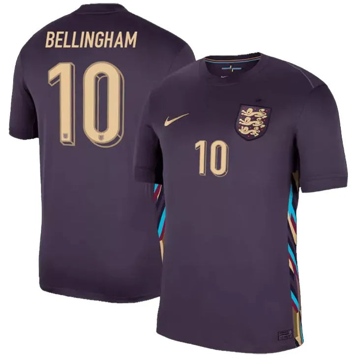 BELLINGHAM #10 England 1:1 Quality Away Fans Jersey 2024/25 ★★ Front