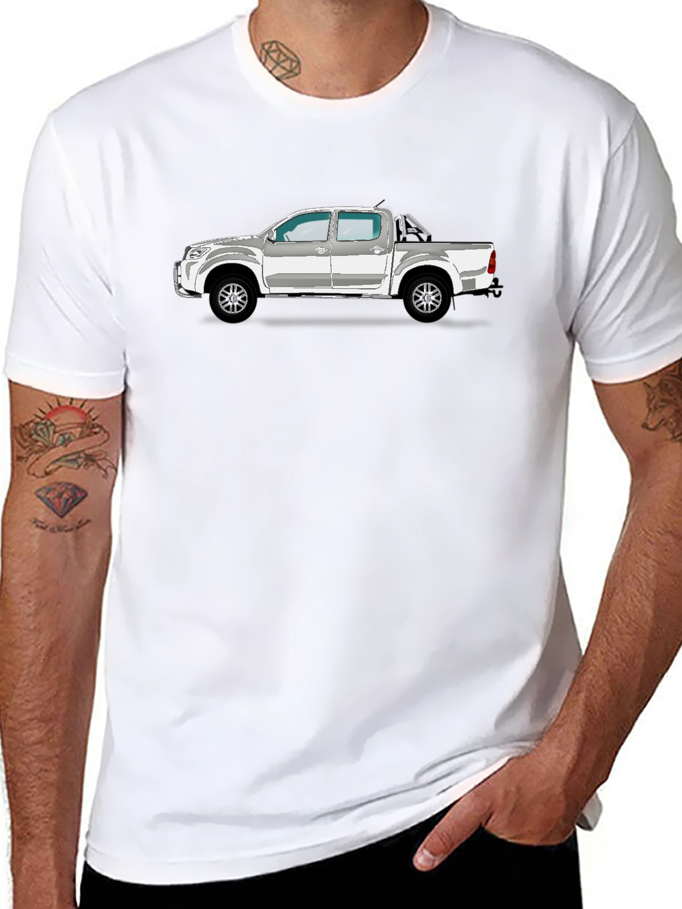 Truck Graphic T-Shirt - Black Mens