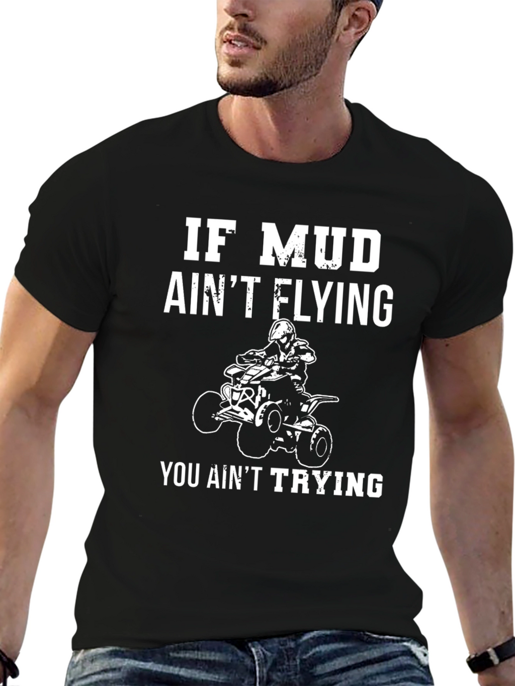 Mud Aint Flying ATV Rider T-Shirt