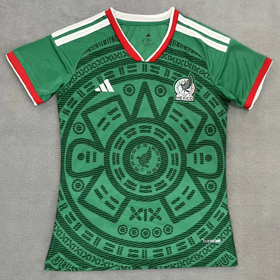 2026/27 Mexico Home Green Women Soccer Jersey 女 Front