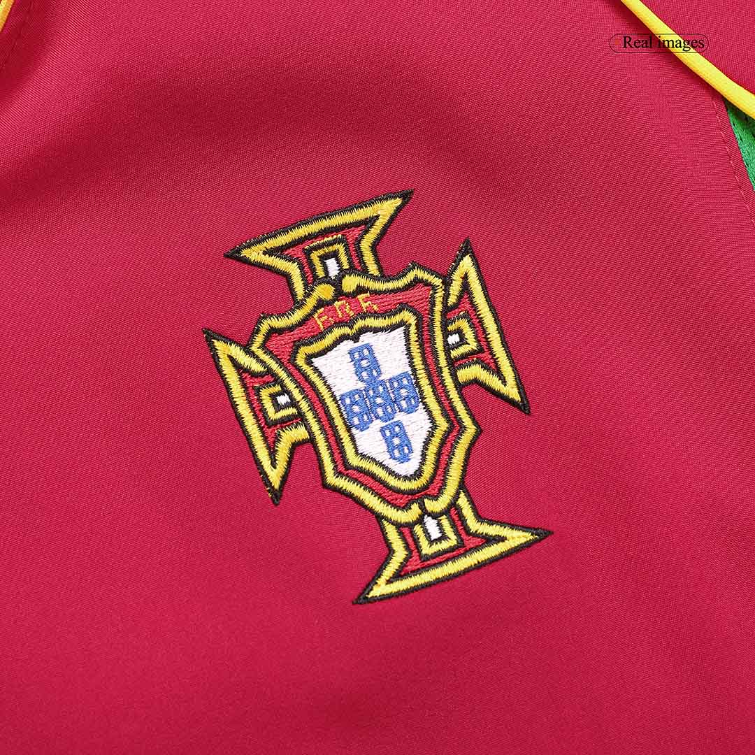 Figo #7 Retro Portugal Home Jersey World Cup 2002 Image 5