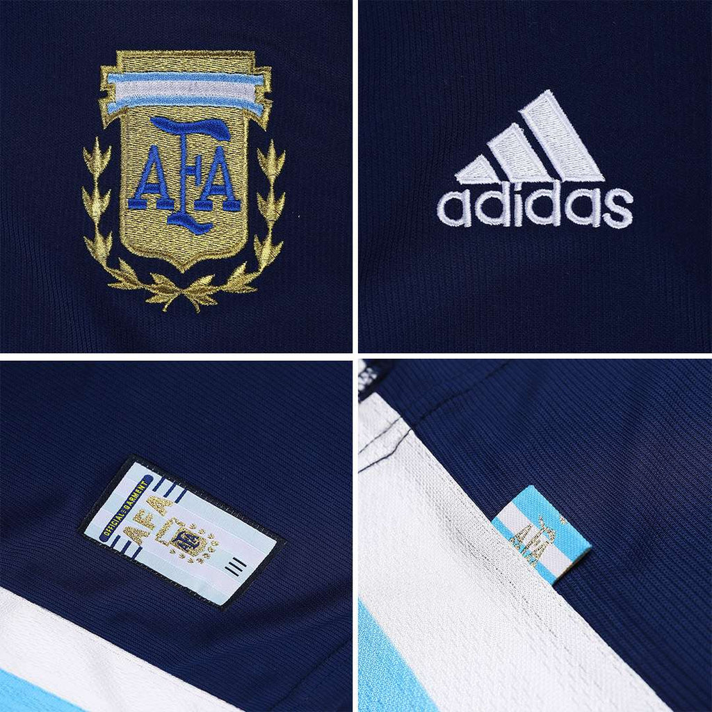 BATISTUTA #9 Retro Argentina Away Jersey World Cup 1998 Image 3