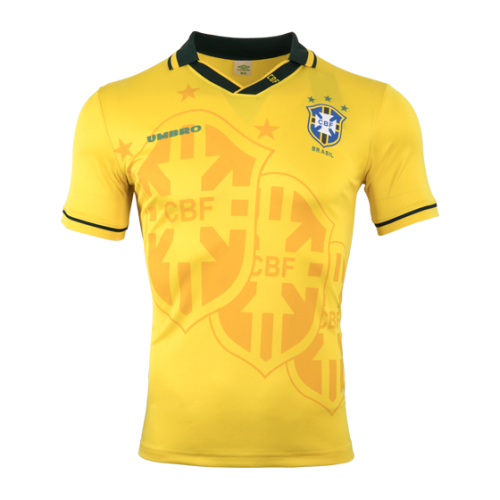 BEBETO #7 Retro Brazil Home Jersey World Cup 1994 Image 3