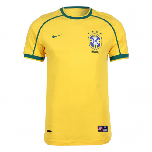 LEONARDO #18 Retro Brazil Home Jersey World Cup 1998 Image 3