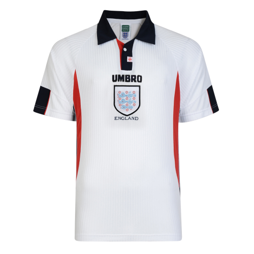 SHERINGHAM #10 Retro England Home Jersey World Cup 1998 Image 3