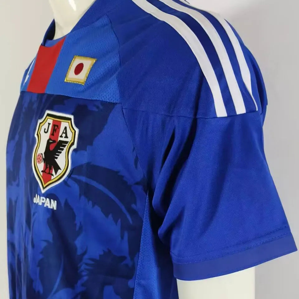2010 Japan Home Blue Retro Jersey Detail 2