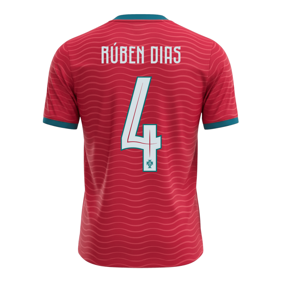 RÚBEN DIAS#4 Portugal Home Soccer Jersey World Cup 2026 Red Image 3