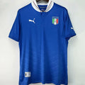 2012 Italy Home Blue Retro Soccer Jersey Front