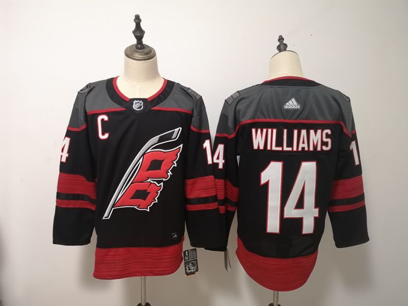 Men's Carolina Hurricanes Justin Williams #14 Black Home Breakaway Player Jerseys