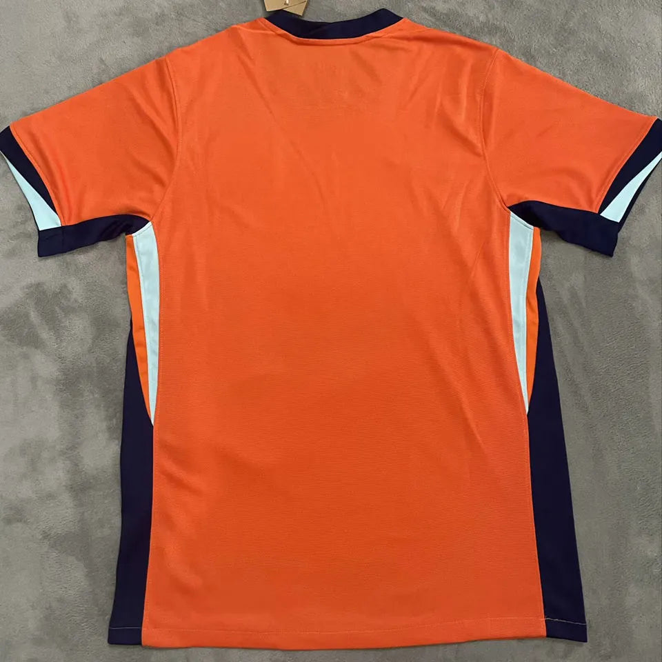 VIRGIL #4 NL Home Orange Fans Soccer Jersey 2024/25 ★★ Detail 3
