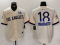 Men's Los Angeles Dodgers Yoshinobu Yamamoto #18 Cream 2024 City Connect Limited Player Jerseys