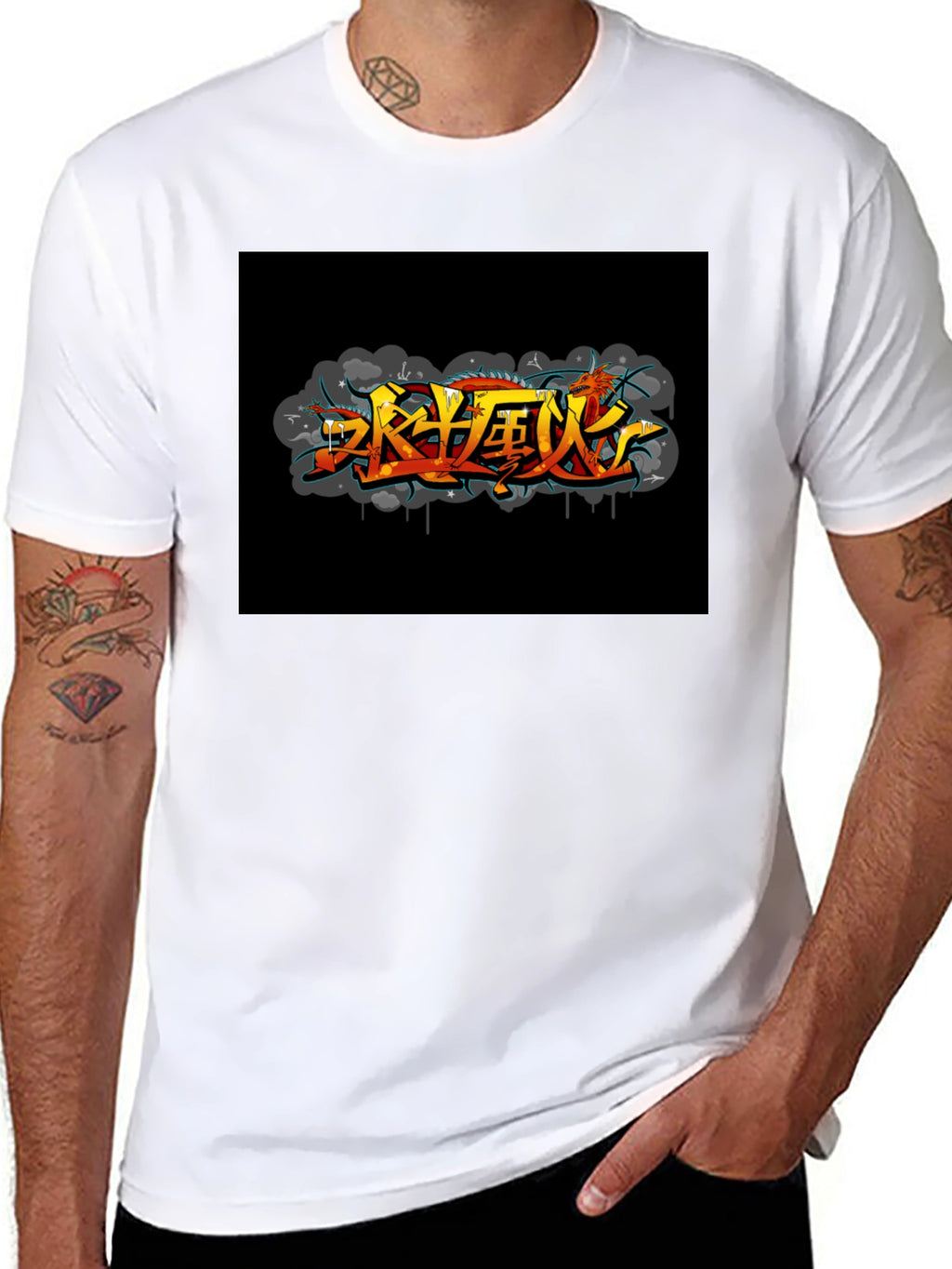 Urban Graffiti T-Shirt - Black