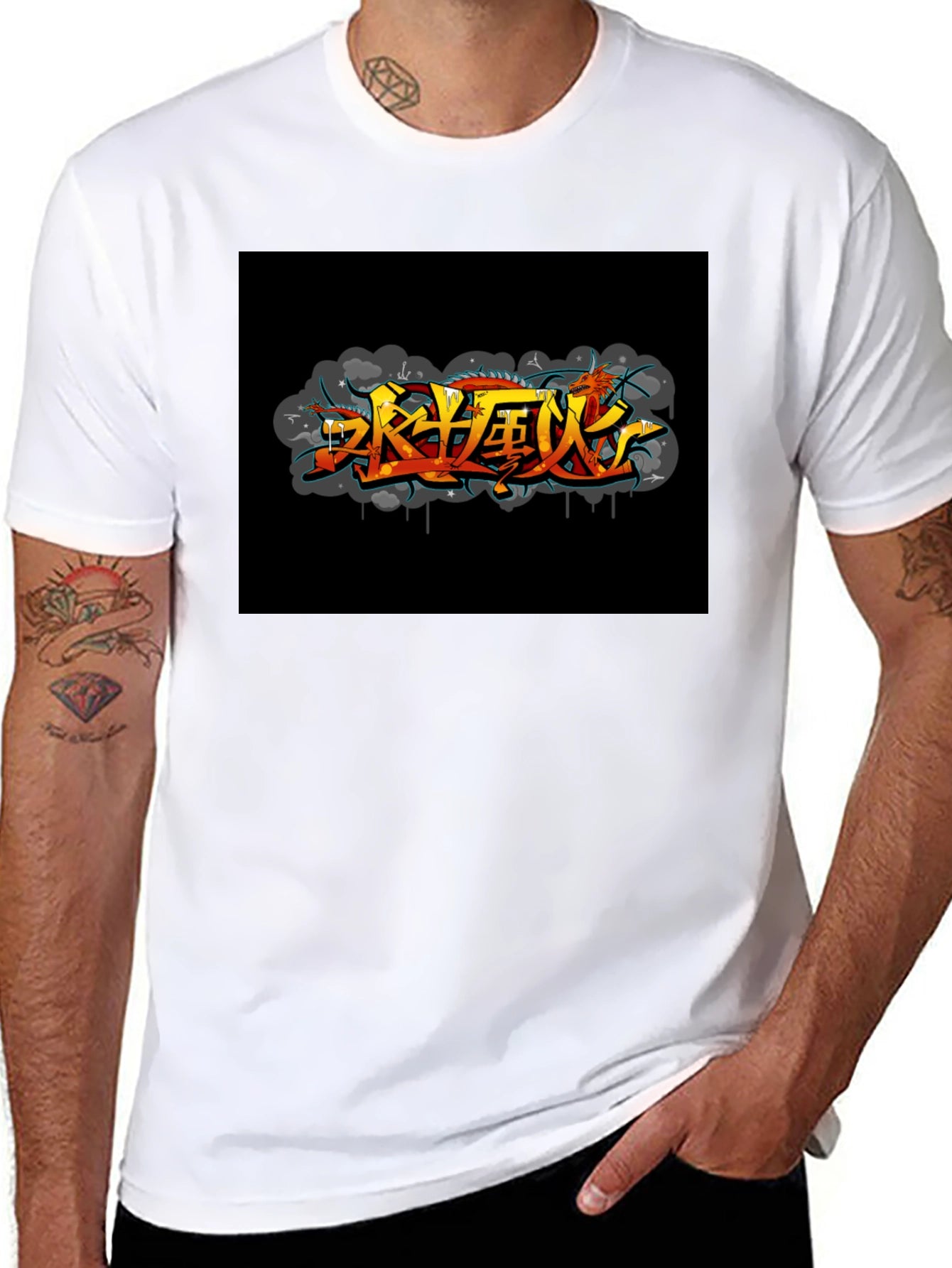 Urban Graffiti T-Shirt - Black