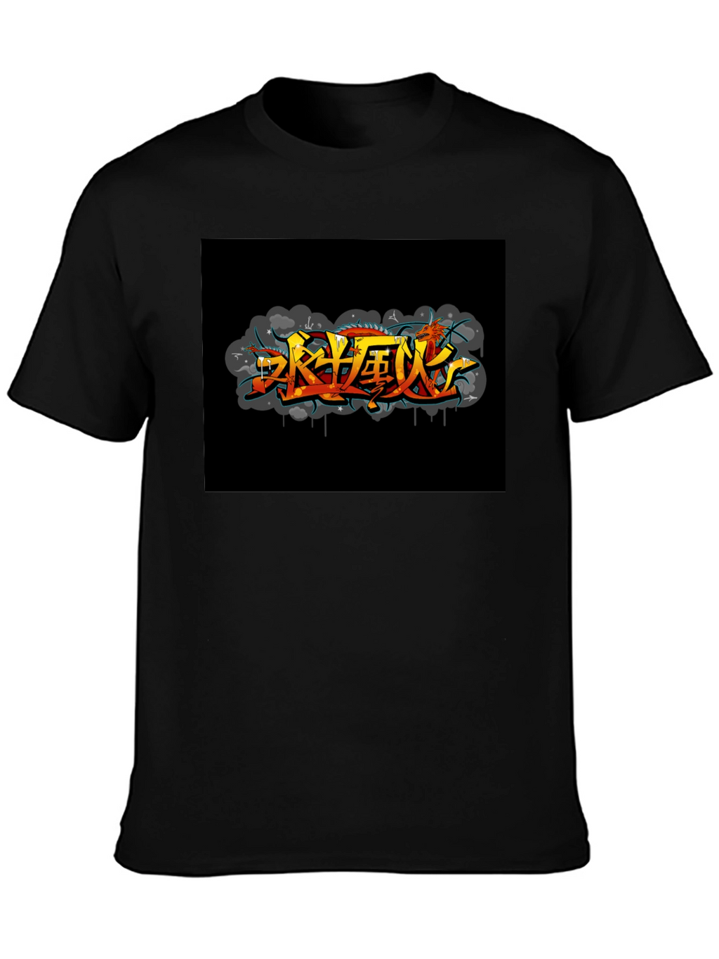 Urban Graffiti T-Shirt - Black