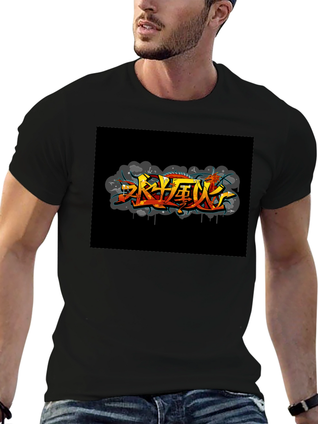 Urban Graffiti T-Shirt - Black