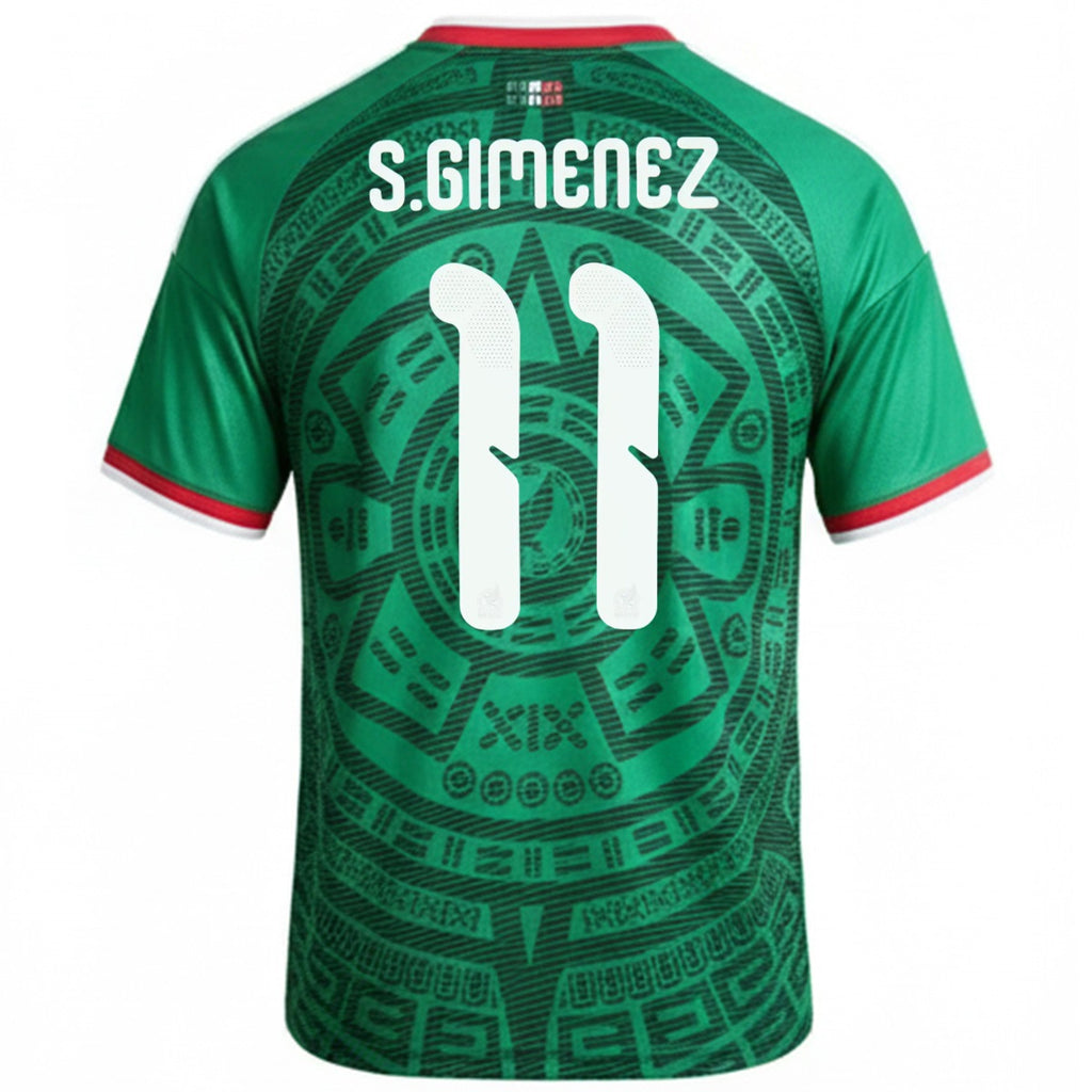 S.Giménez #11 Mexico Home Jersey World Cup 2026 - [Super Replica] Front