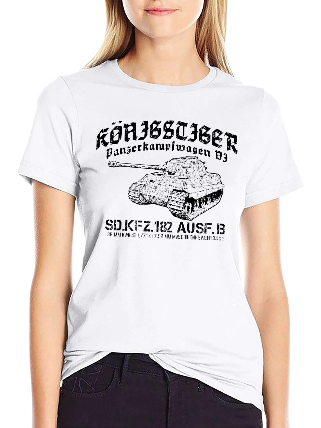 Königstiger Panzer T-Shirt - Military Vehicle Graphic Tee