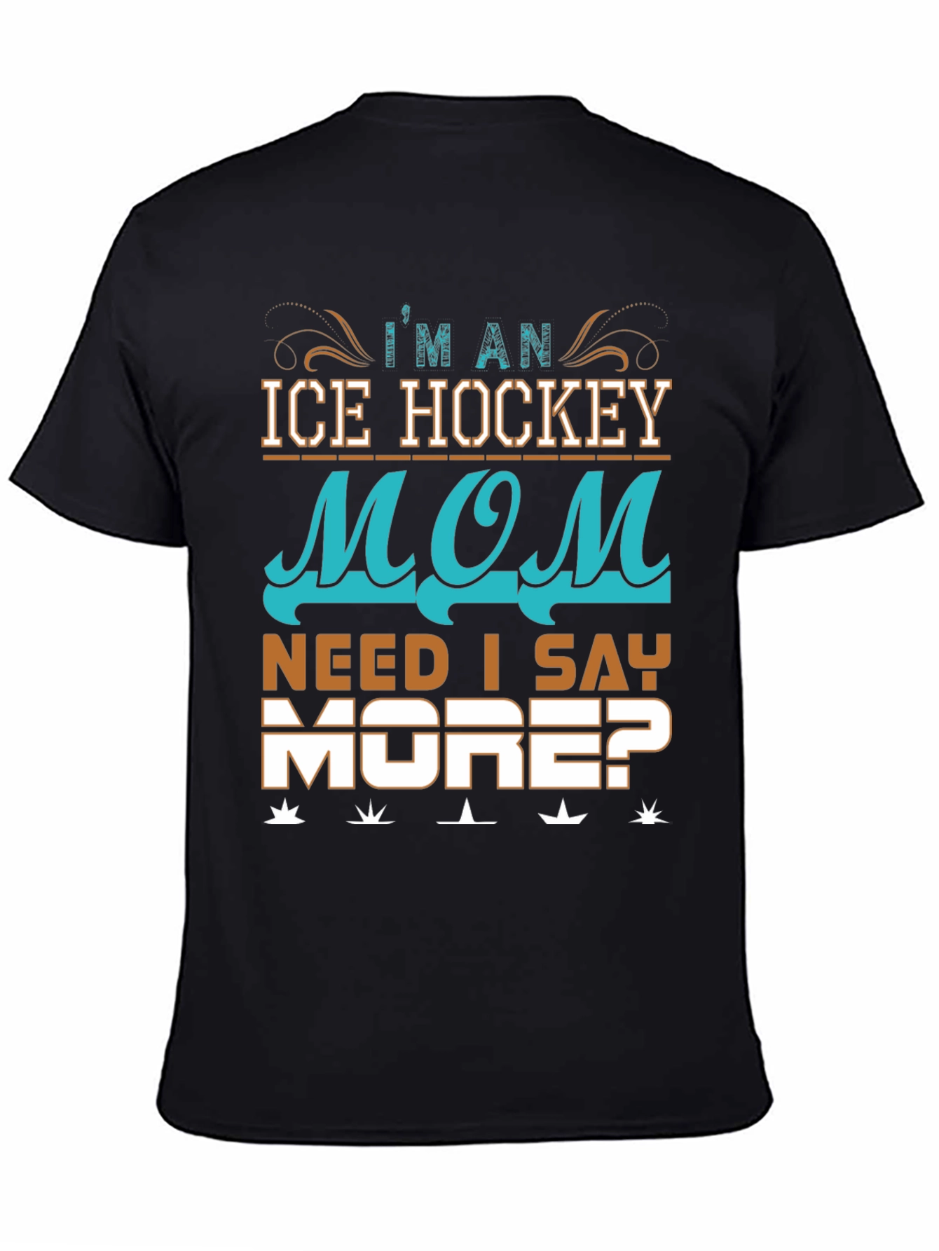 Ice Hockey Mom Graphic T-Shirt