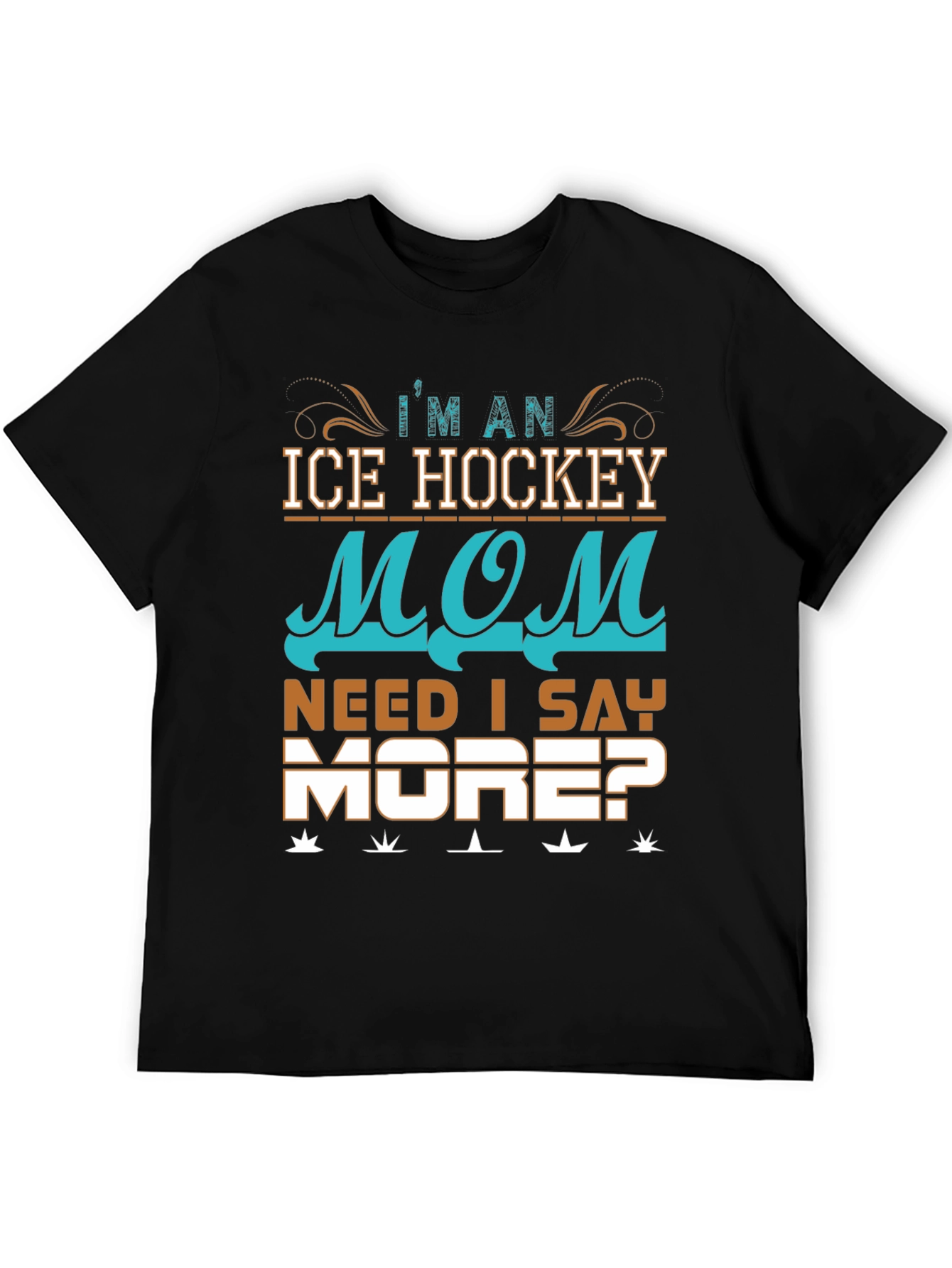 Ice Hockey Mom Graphic T-Shirt