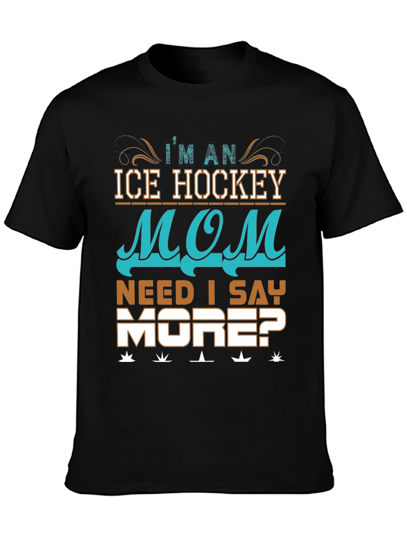 Ice Hockey Mom Graphic T-Shirt
