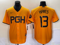 Men's Pittsburgh Pirates Ke'Bryan Hayes #13 Gold 2023 City Connect Replica Player Jerseys