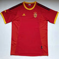2002 Spain Home Retro Soccer Jersey Front