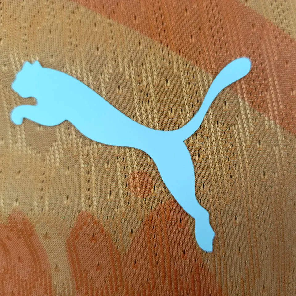 2025 Ivory Coast Home Orange Player Version Jersey Detail 2