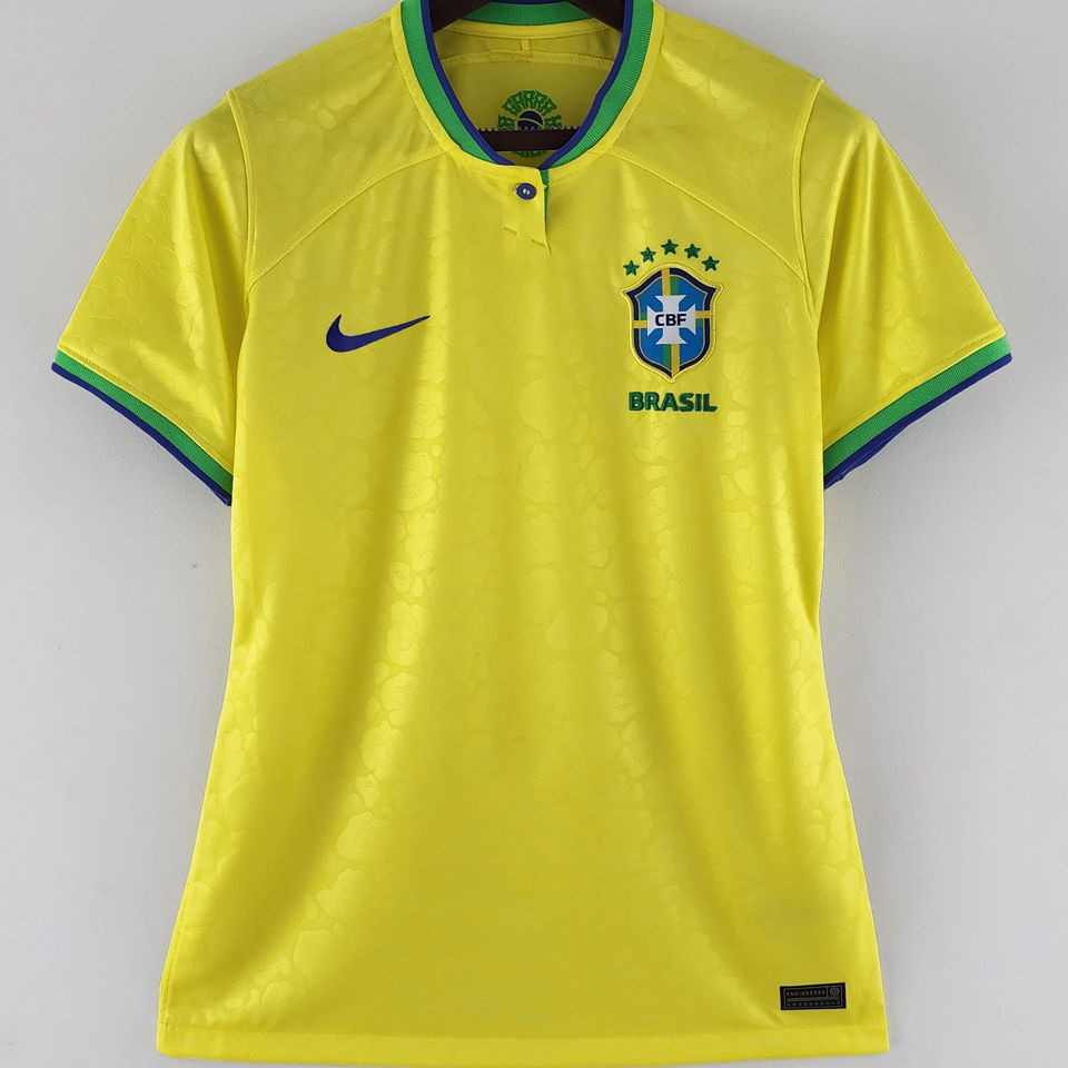 2022/23 Brazil Home Yellow Women Soccer Jersey Item NO.: 1678210 Front