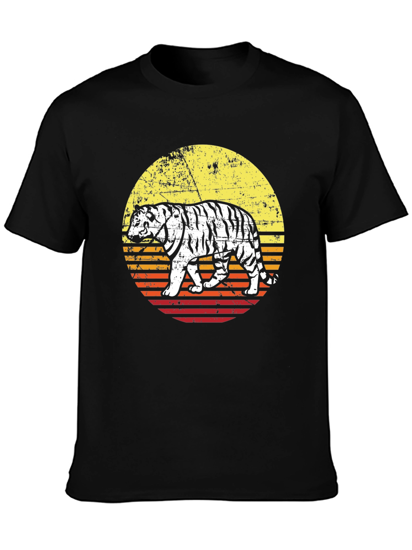 Retro Tiger Graphic Tee - Cool Animal Print Shirt