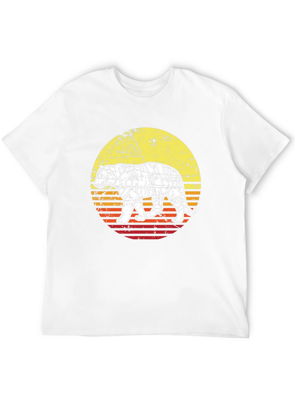 Retro Tiger Graphic Tee - Cool Animal Print Shirt