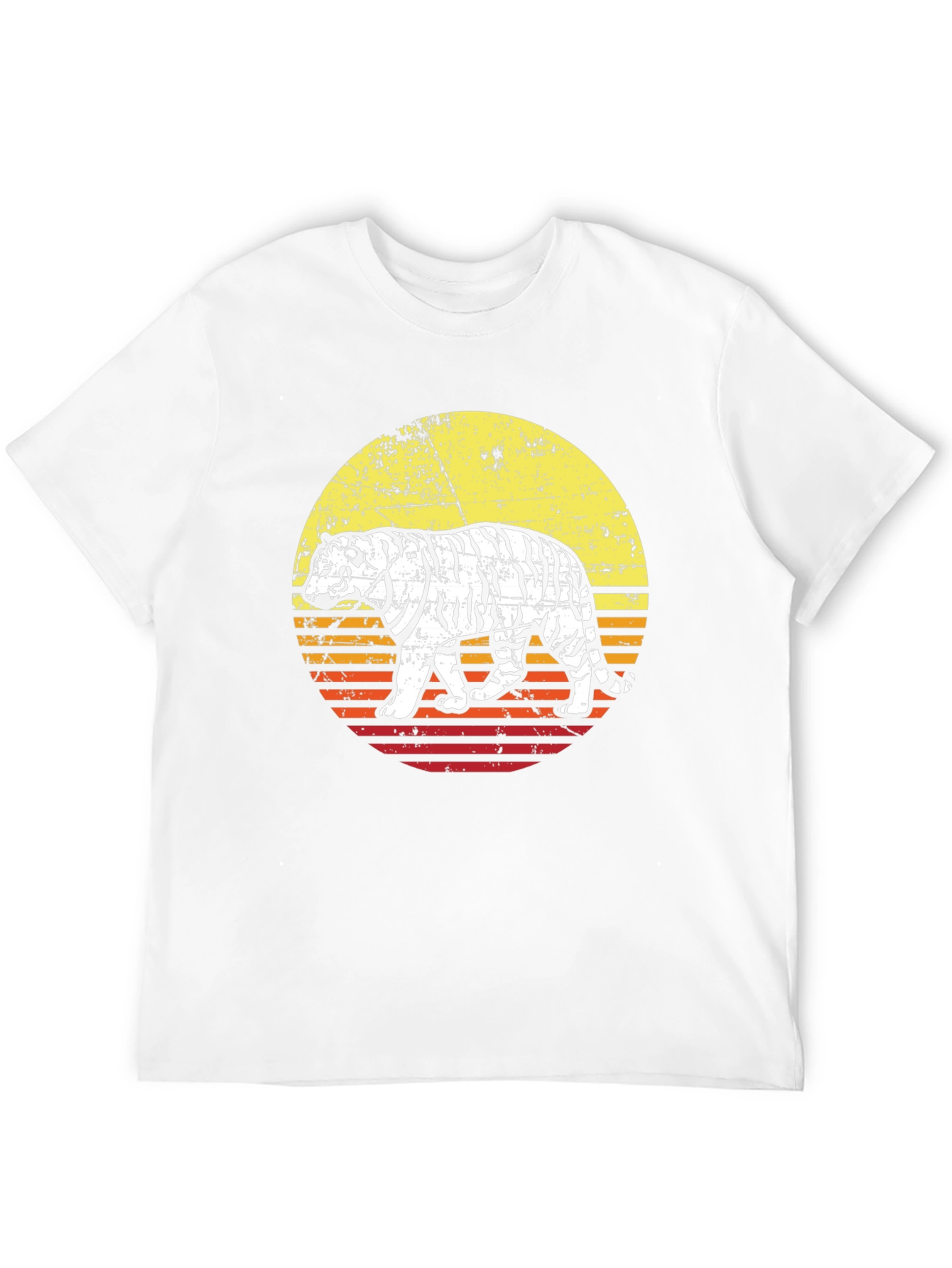 Retro Tiger Graphic Tee - Cool Animal Print Shirt
